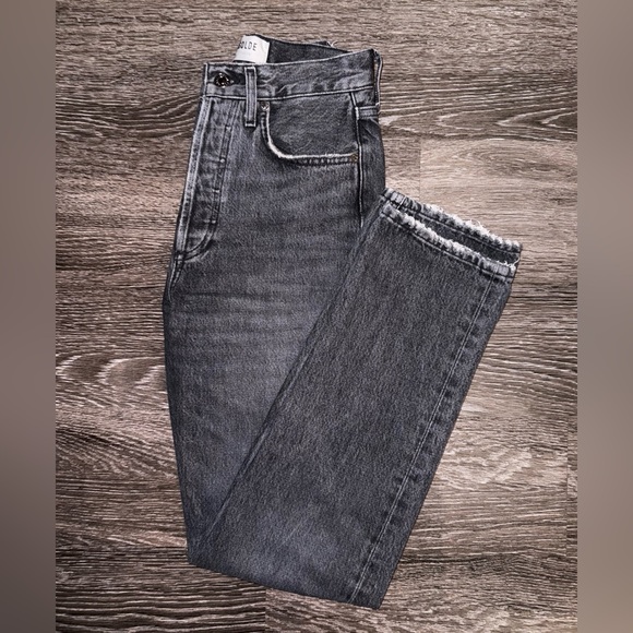 AGOLDE 90's Pinch Waist High Rise Straight Leg Jeans in Underground size 24 - Picture 2 of 11